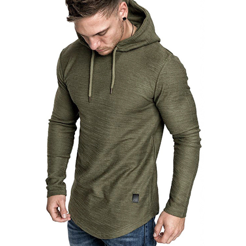 Men Hoodie Sweatshirt Casual Long Sleeve Slim Tops Gym T-shirt