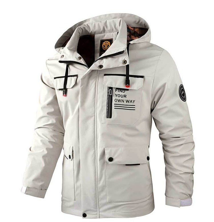 Parka Autunno e Inverno Caldo Cappotto Antivento