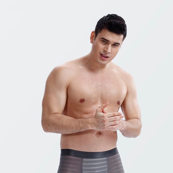 Air-permeable Long Boxer Briefs And Anti-wear Leg Trousers Head