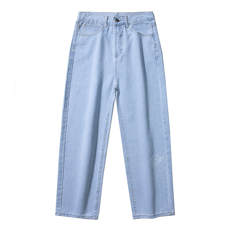Spring And Summer Small Foot Tapered jeans