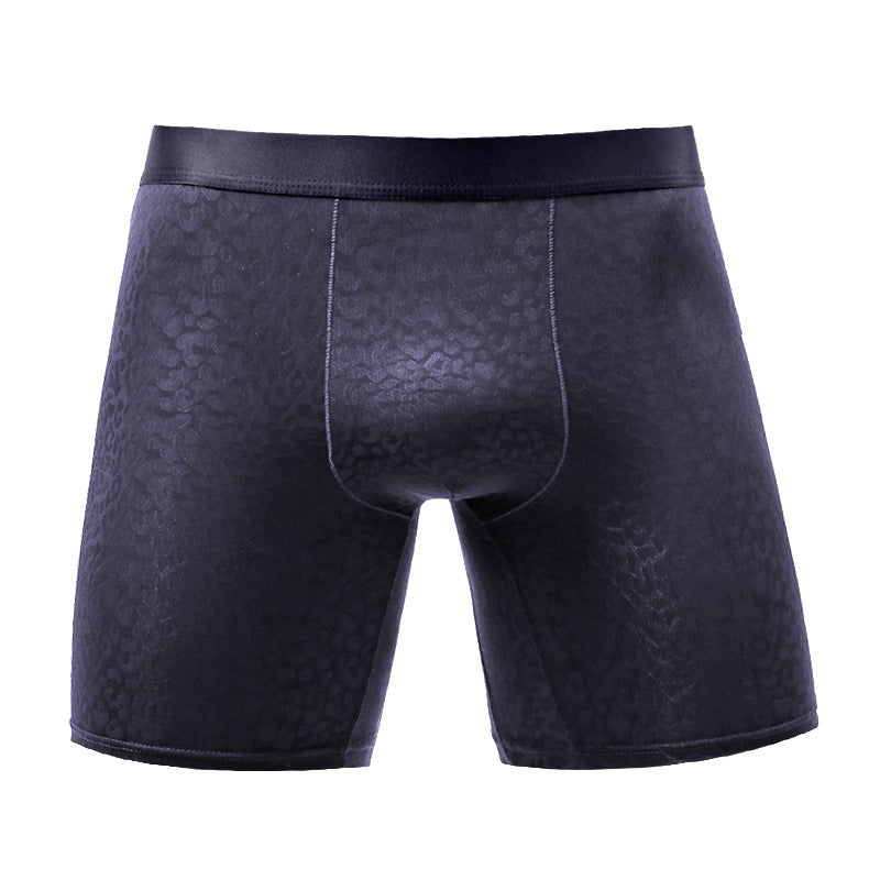 Breathable Ice Silk Anti-wear Leg Long Ultra-thin Boxer Shorts