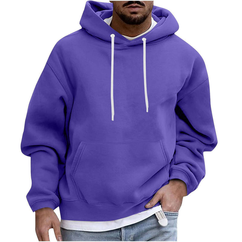 Men's Solid Color Casual hoodie