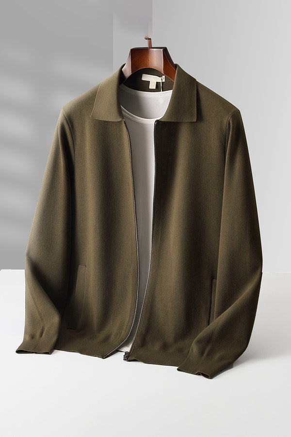 Men's Autumn And Winter Wool Knit Cardigan Loose jacket