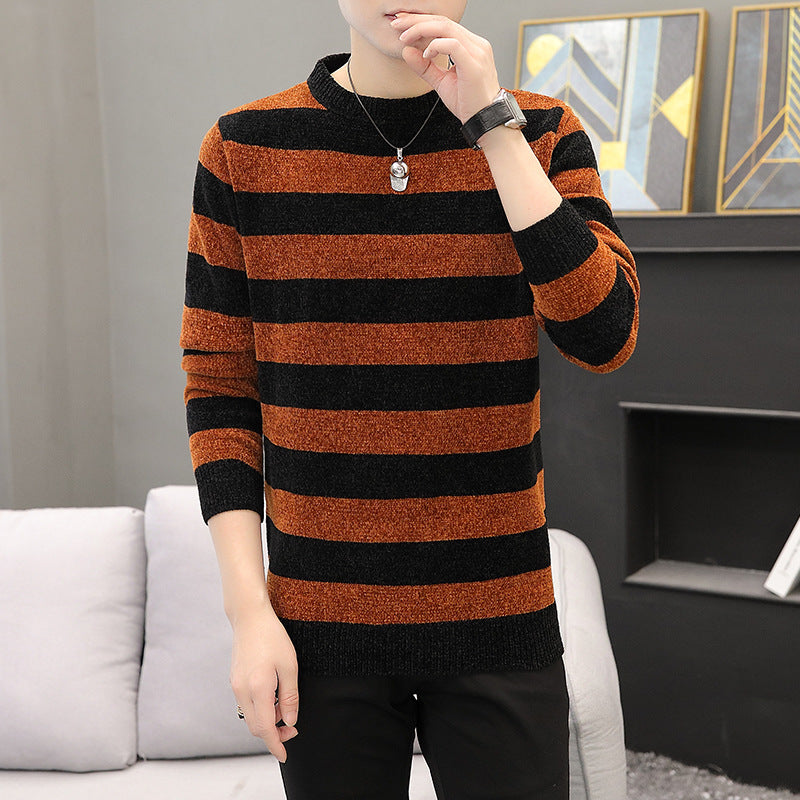 Men's Chenille Crew Neck Sweater Youth