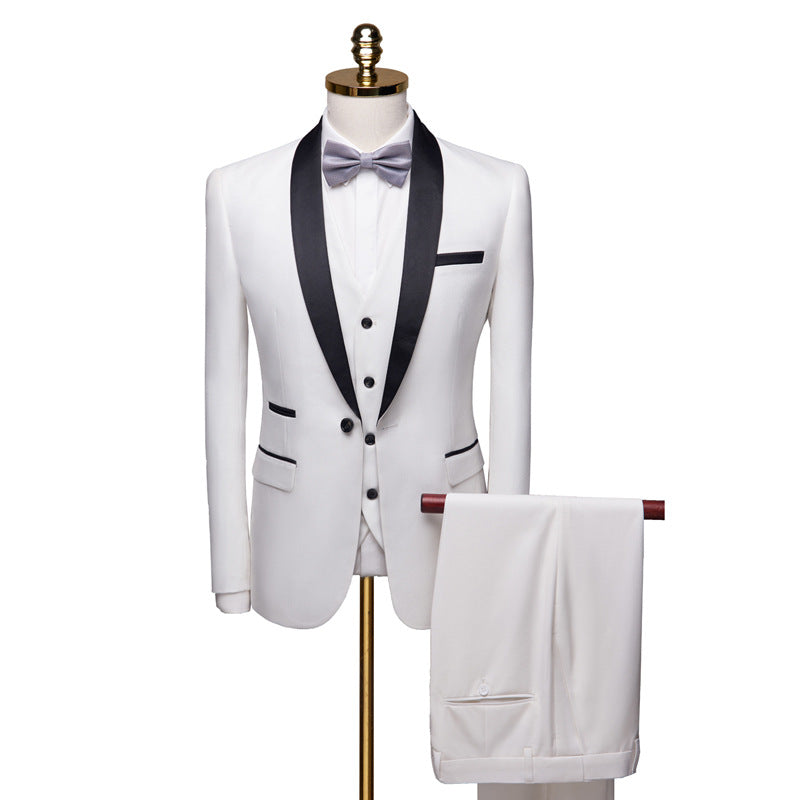 Conjunto de traje de 3 piezas para hombre, traje de esmoquin para novio de boda para hombre