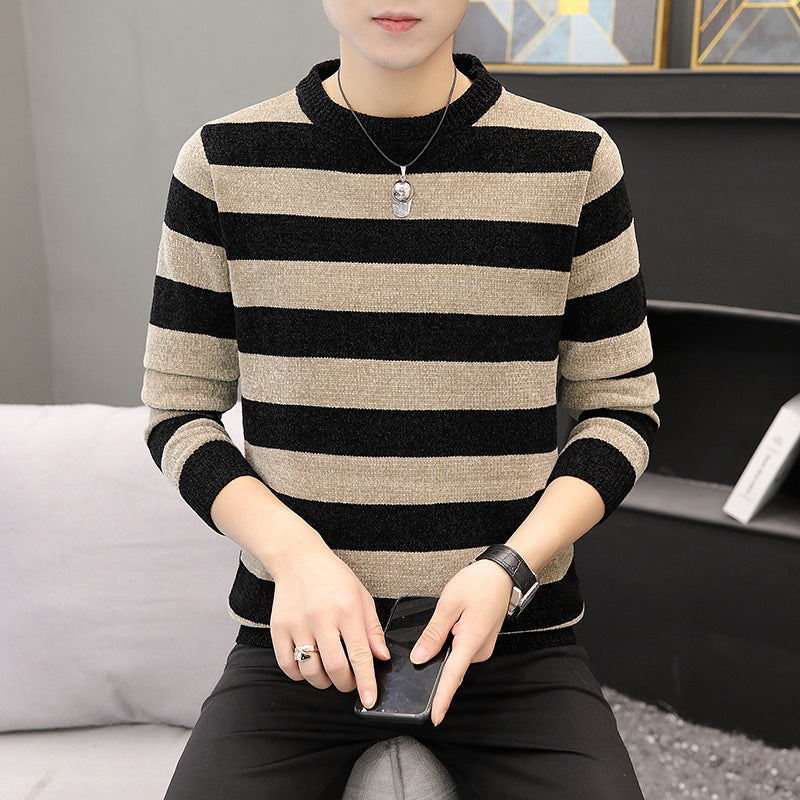 Men's Chenille Crew Neck Sweater Youth