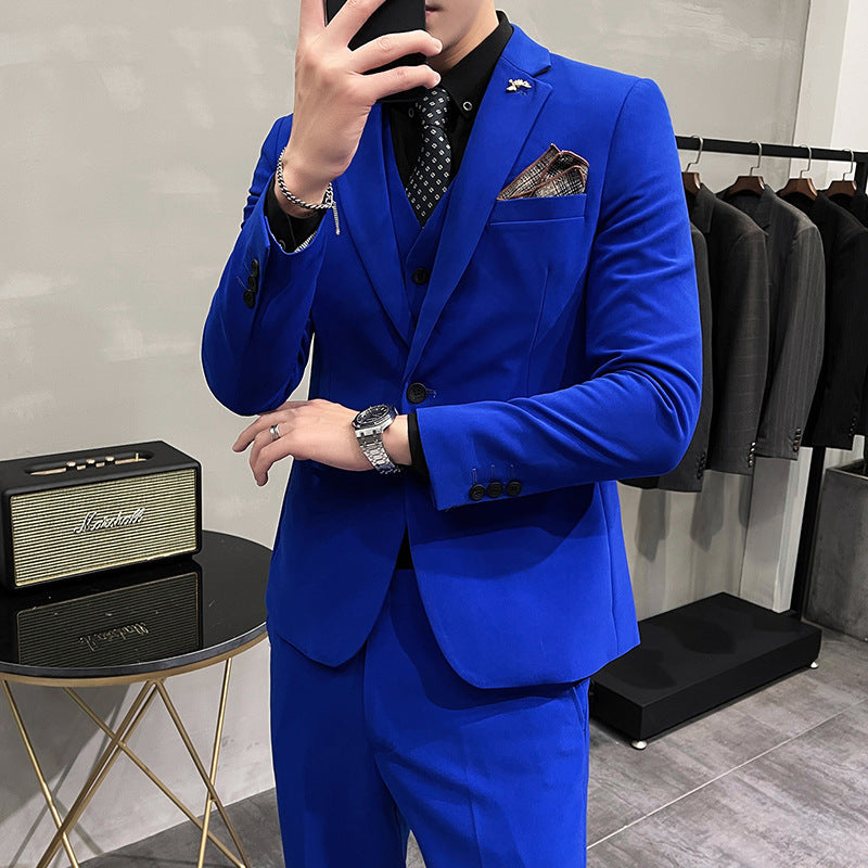 Men's Three-piece One Button Suit