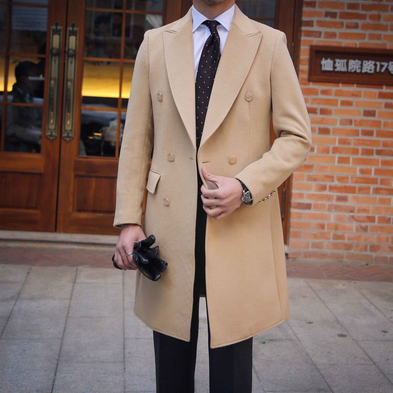 British Slim Fit Wool Coat