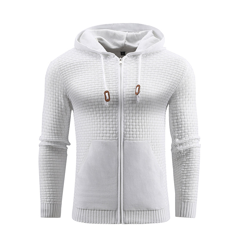 Four Seasons Knitting Zipper Hoodie