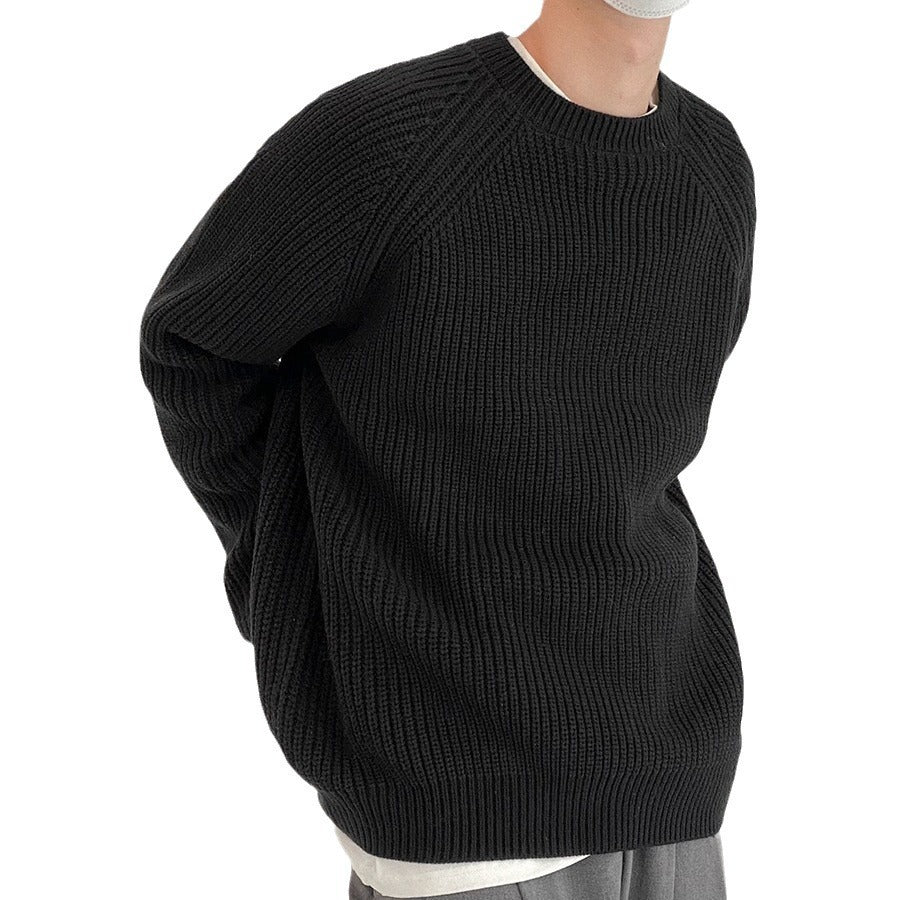 Maglione spesso pullover coordinato stile casual e casual da uomo