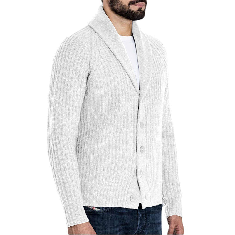 Cardigan a maniche lunghe da uomo in maglia