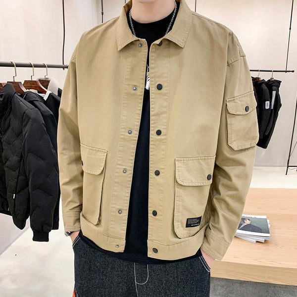 Men's Casual Autumn Tooling Jacket Men