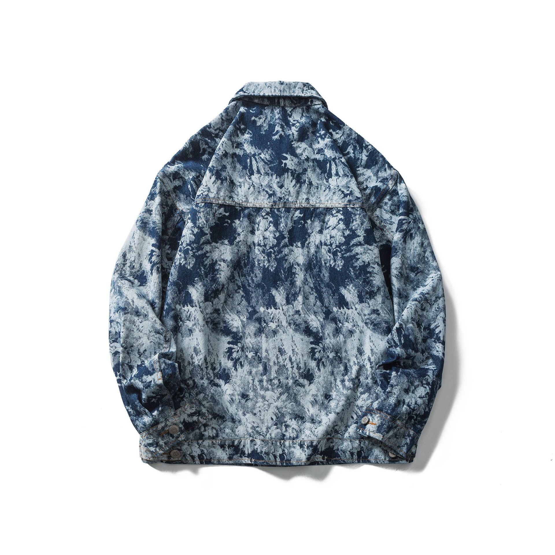 Hip Hop Street Gradient Tie Dye Premium Jacket