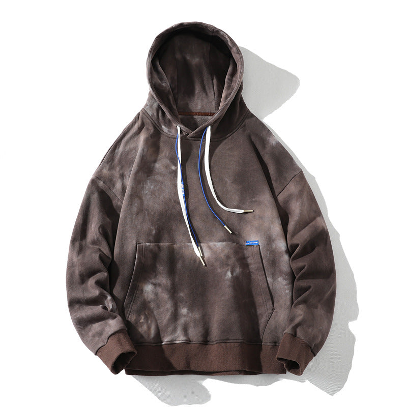 Camouflage Tie-dye Hooded Sweater Men's