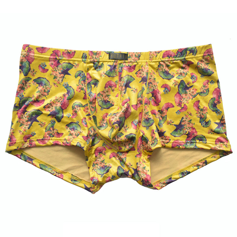 Boxers de hombre de gran tamaño con estampado de hojas de Gingko