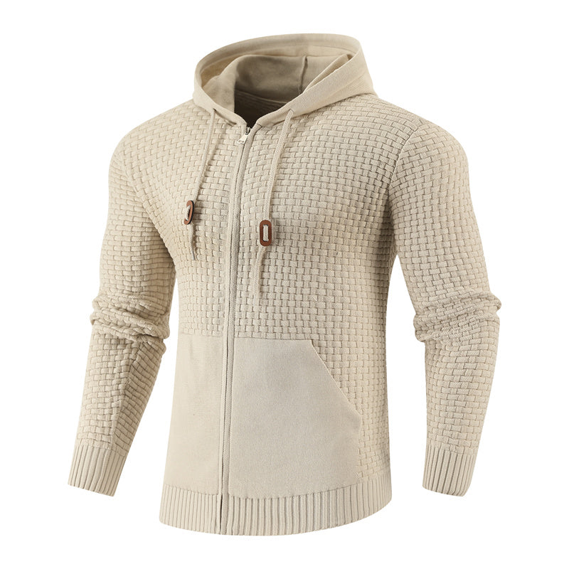 Four Seasons Knitting Zipper Hoodie