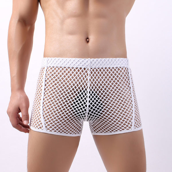 Men's Boxers Shorts Fishnet Breathable And Transparent underwear
