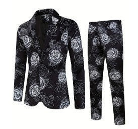 Men's Digital Printing Leisure Suit for stage performance