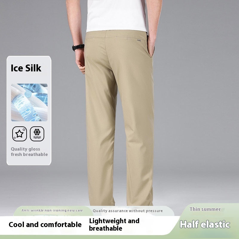 Thin Ruyi Waist Straight Business Casual Trousers