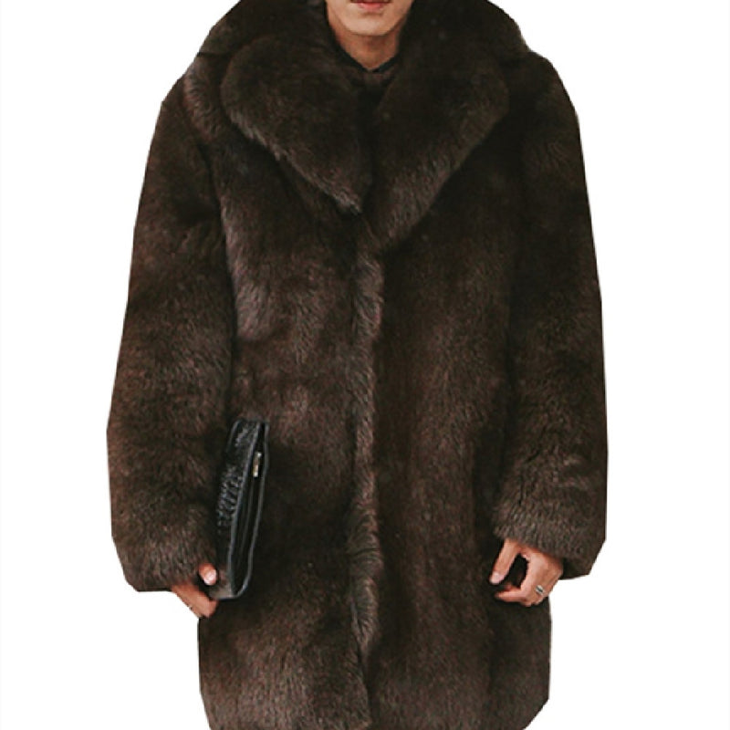 Men's Warm Mid-length Windbreaker coat