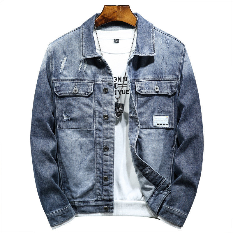 Men's Loose Plus Size Denim Coat