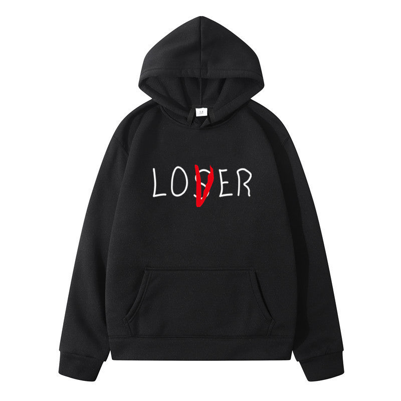 lovers printed Winter hoodies for couples