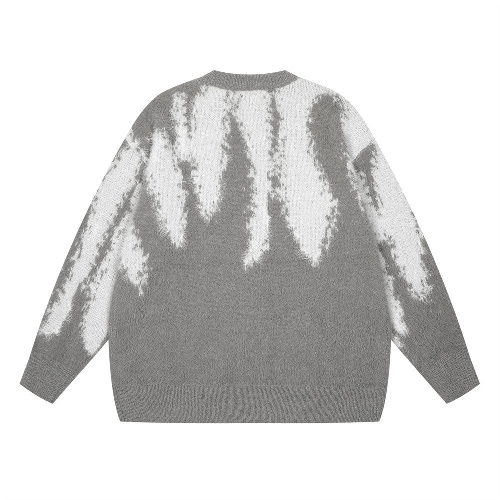 Maglione casual da uomo tie-dye