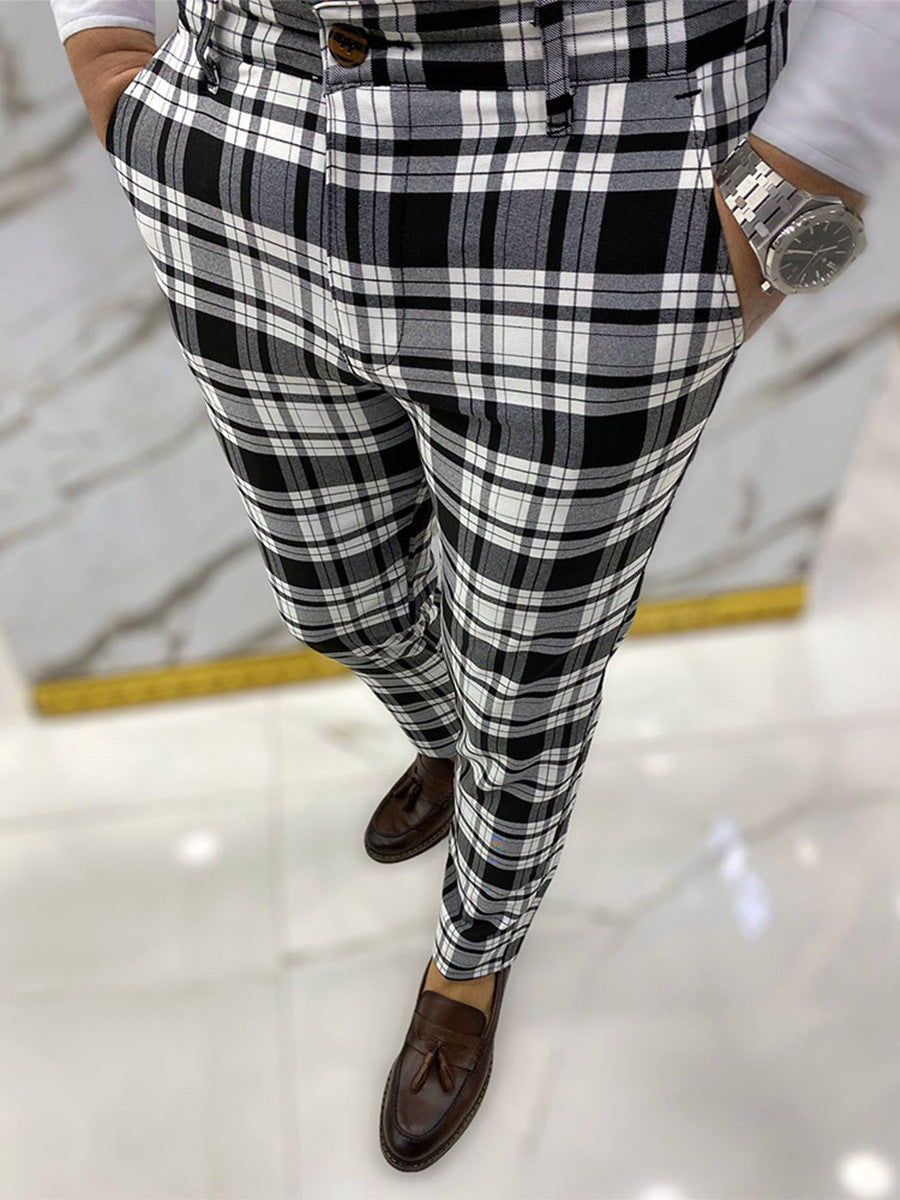 Men's Casual Striped Trousers