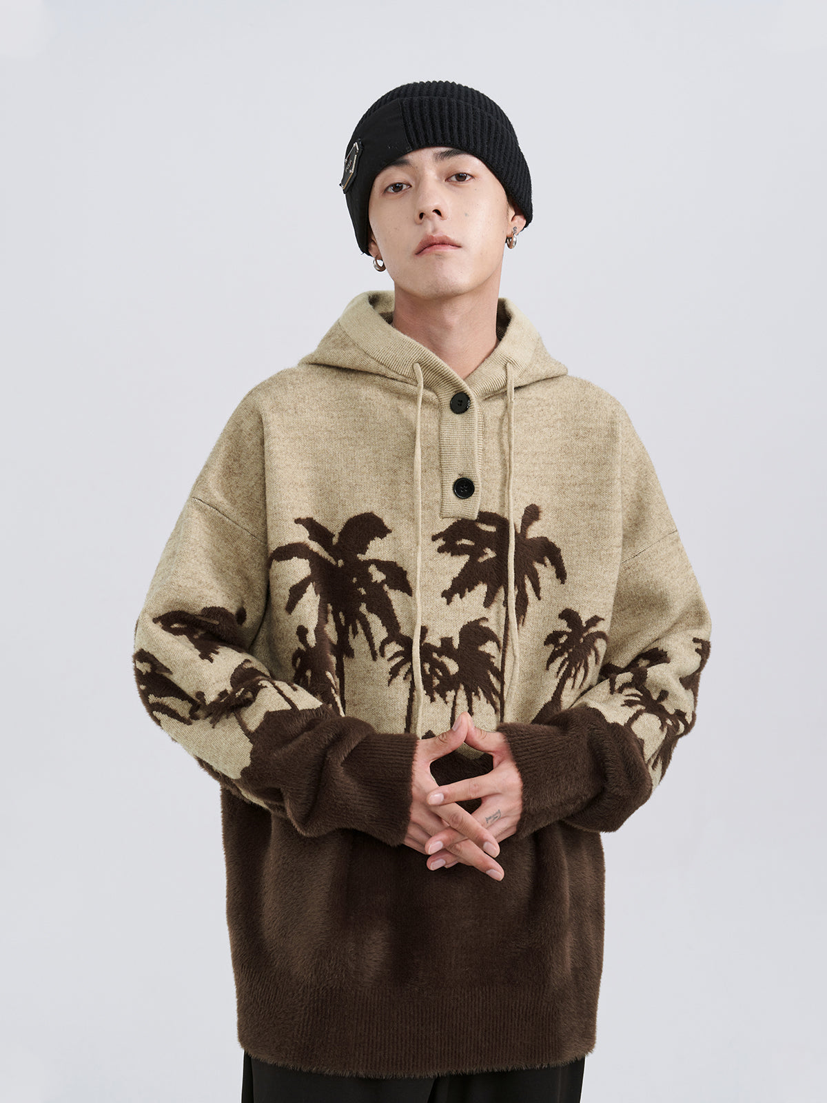 Coconut Tree Hooded Sweater