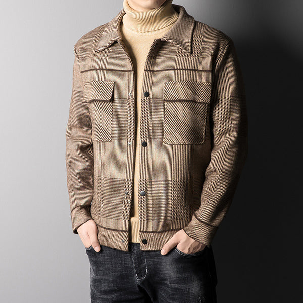 Men's Single-breasted Thickened jacket