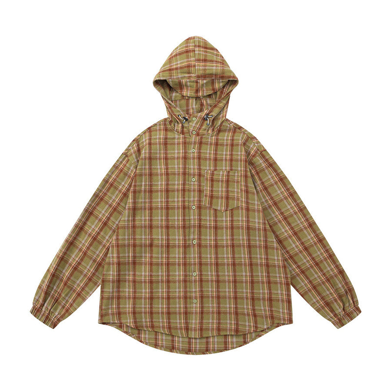 Men's American Stitching Hooded Jacket