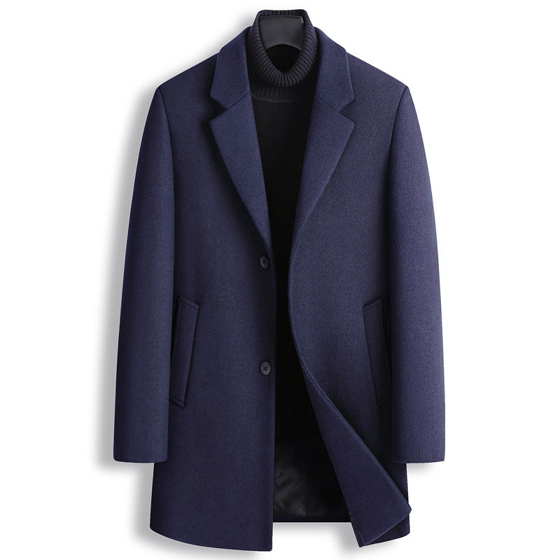 Single Breasted Wool coat men