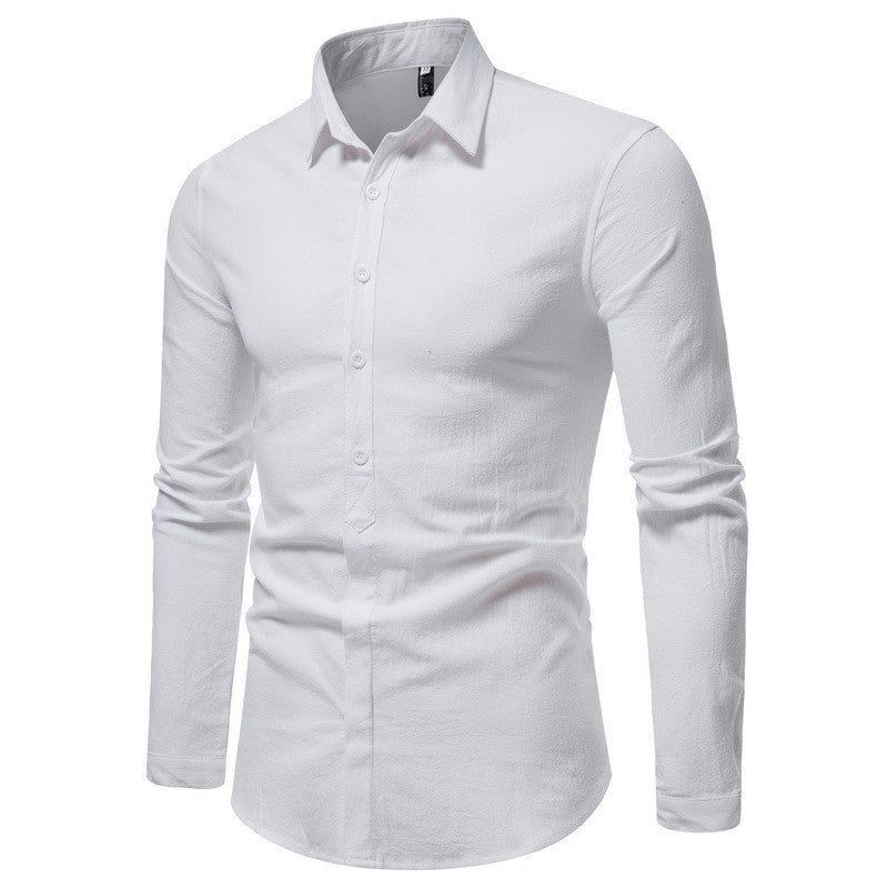 Business Solid Color Casual Shirt