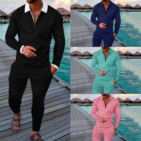 Autumn Long-sleeved Trousers Two-piece Sports And Leisure Men's Suit