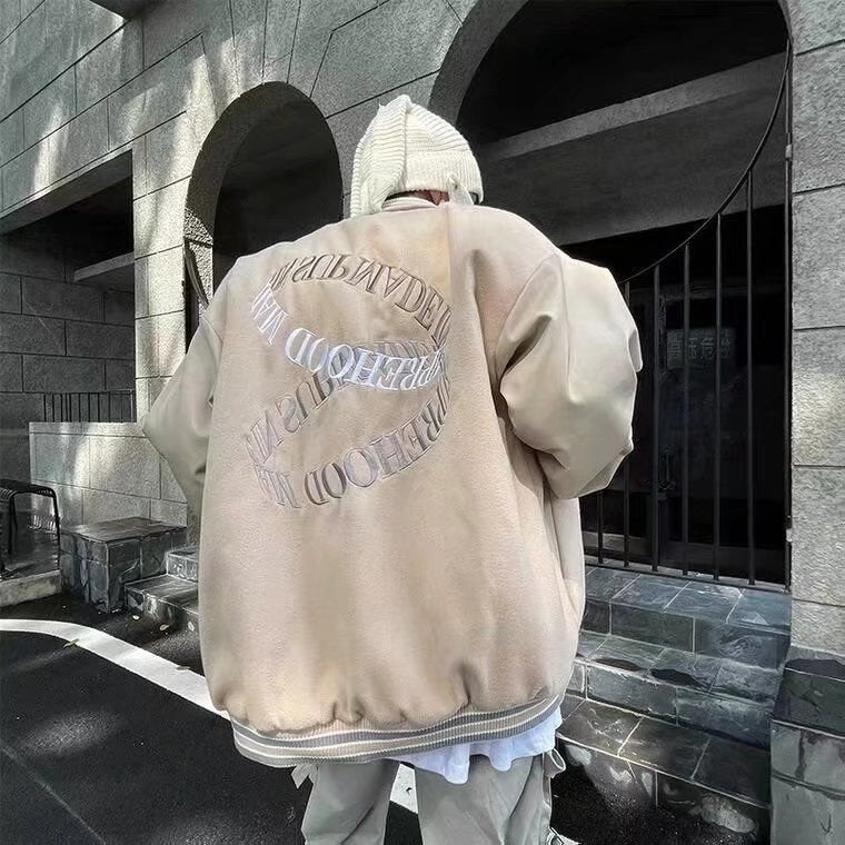Retro Jacket Men's Hip Hop Embroidered Jacket