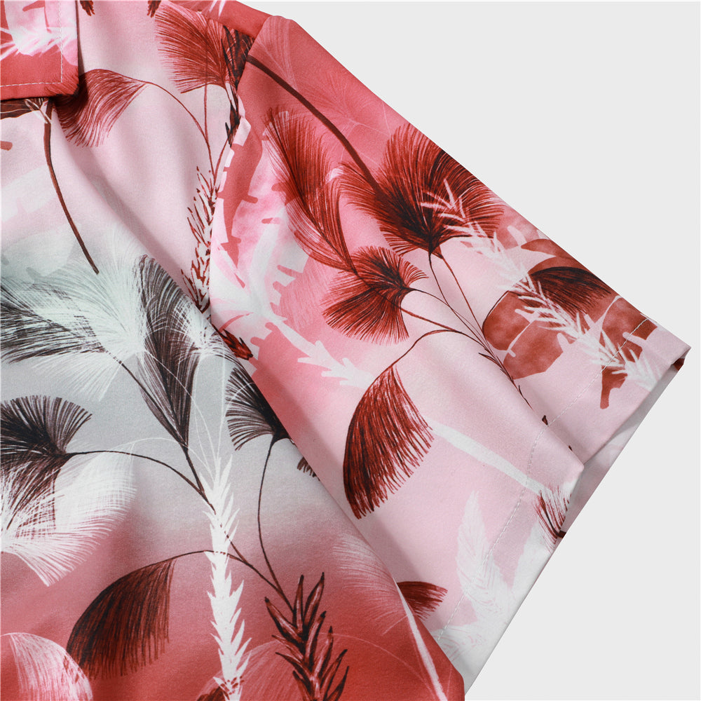 Men's Summer Wear Holiday Style Print Shirt