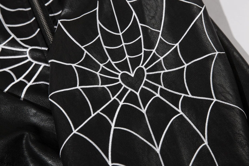Spiderman comrade Printed Casual Leather Jacket