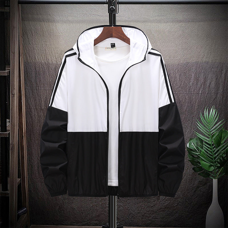 Student Loose Trendy Fashionable Hooded Zipper jacket