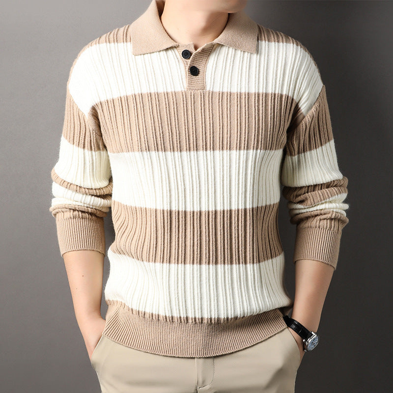 Loose Striped Casual Long Sleeve sweater