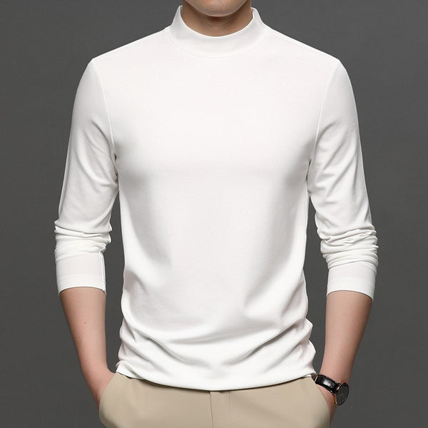 Half-high Collar Long Sleeves turtleneck t-shirt