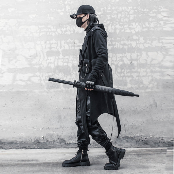 Tactical Hooded Fitted Cape Fashion Coat