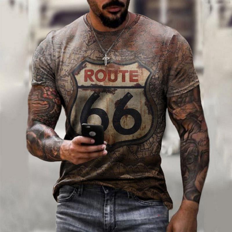 Retro Short Sleeve t-shirt Men