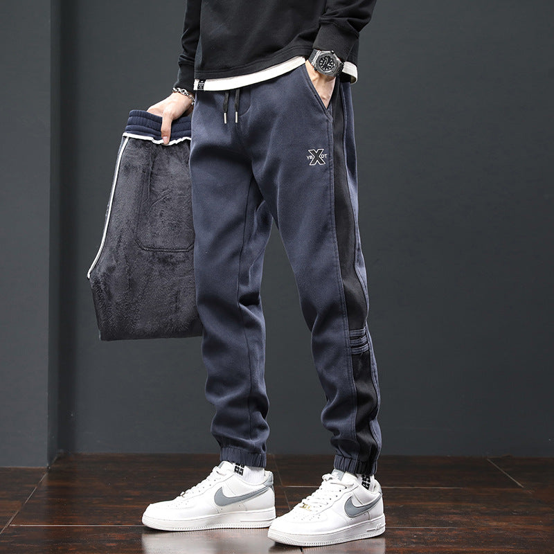 Fleece Lined Padded Warm Keeping Track Sweatpants