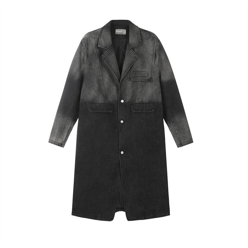 Inkjet Gradient Denim Coat