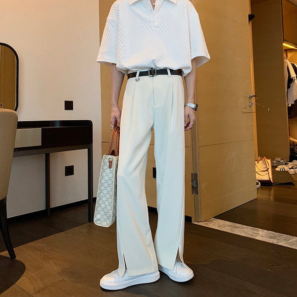 Men's Trendy Wide Leg Korean Style All Match Long Pants