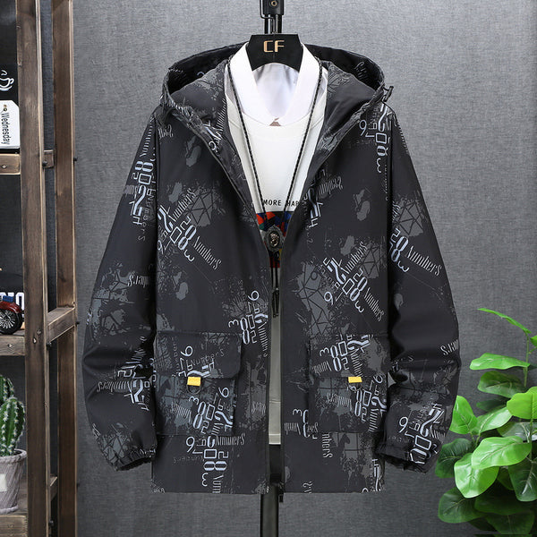 Chaqueta de hombre de talla grande estilo coreano