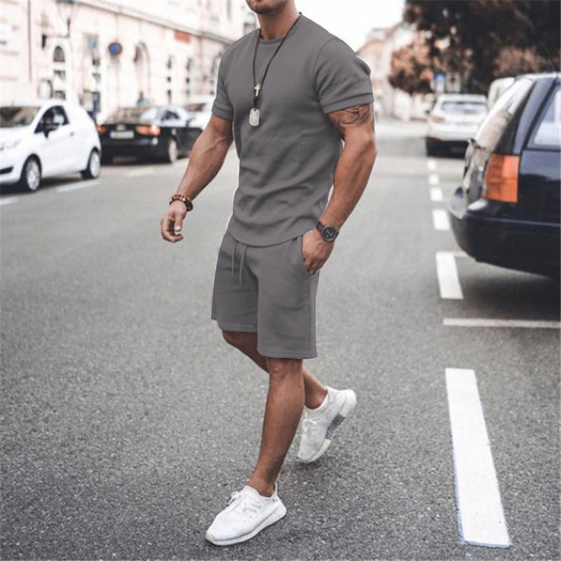 European And American Men's Sweater Casual Sports JumpSuit
