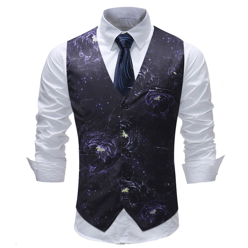 Men's Casual Men's Suit Vest Formal Wear Wedding