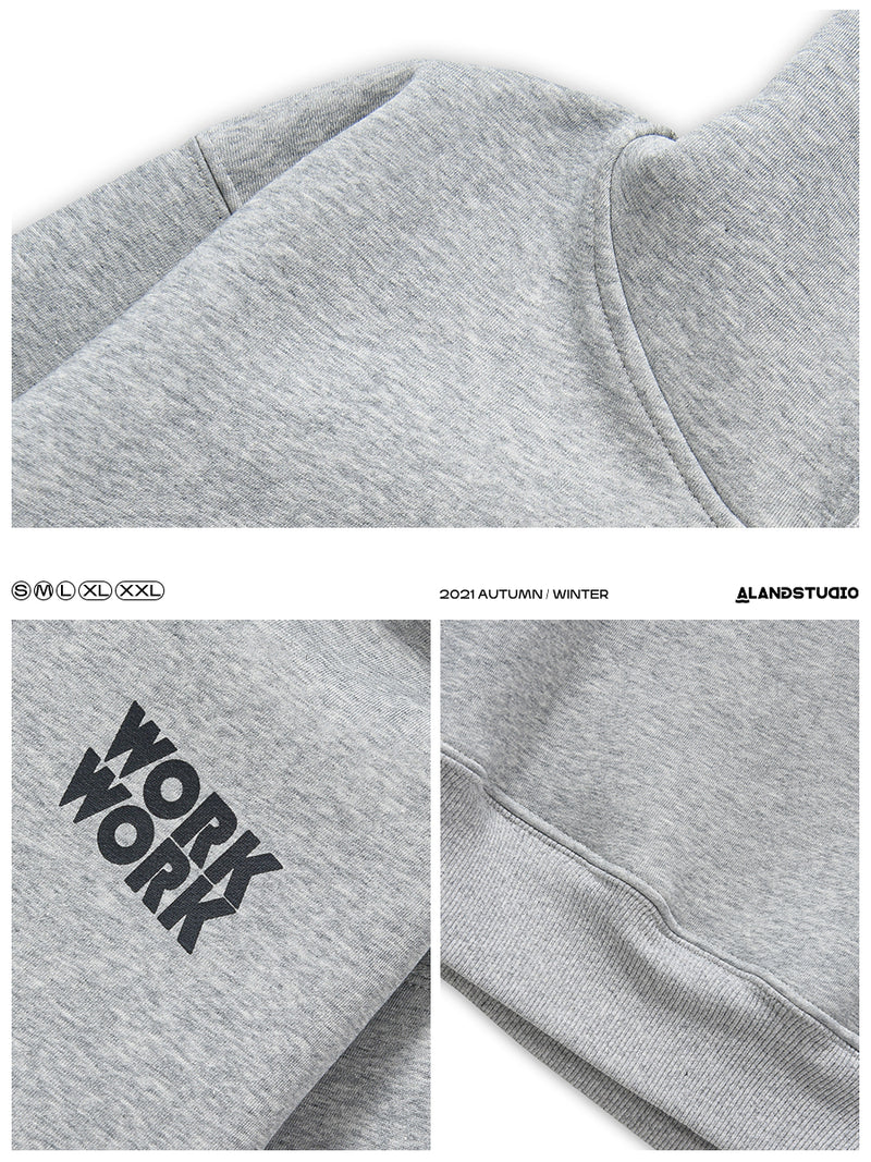 Hooded Printed Sweatshirt Men's