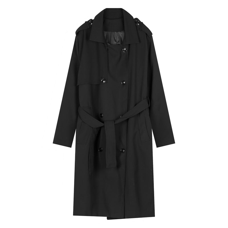 Double Breasted Simple Trench Coat Men's